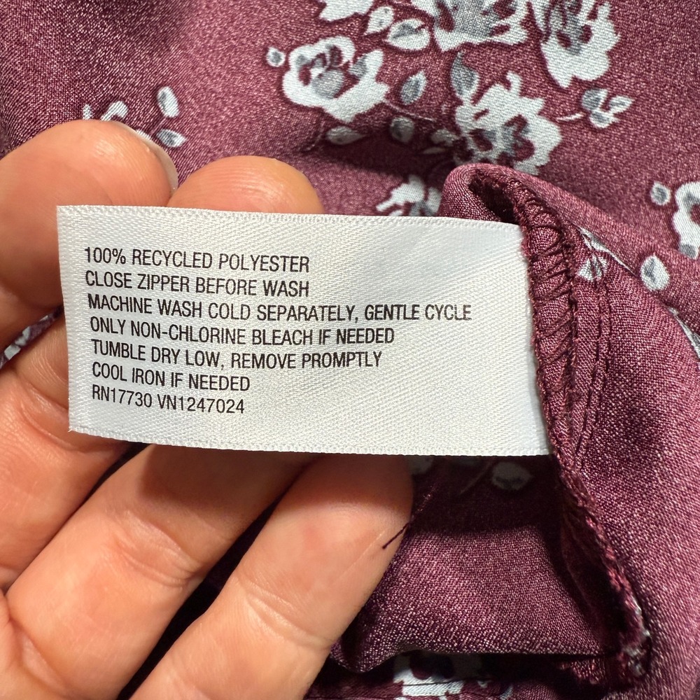 a new day Burgundy Floral Maxi Dress - Picture 14 of 15